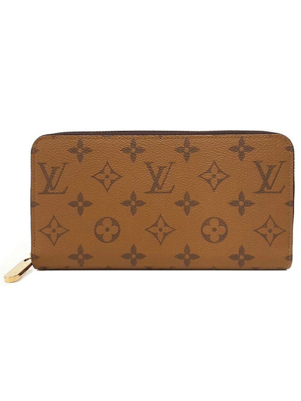Louis Vuitton Monogram Reverse Zippy Wallet Round Zipper Long